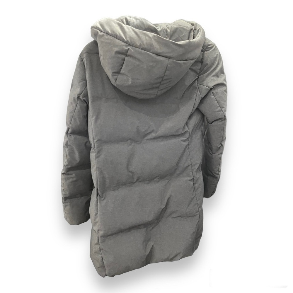 Uniqlo Seamless Down Coat in Charcoal Grey Small - Picture 2 of 5